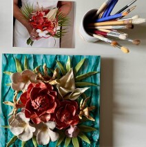 il bouquet della sposa (realizzato su richiesta degli sposi)
