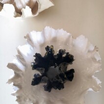centrotavola in bianco e nero